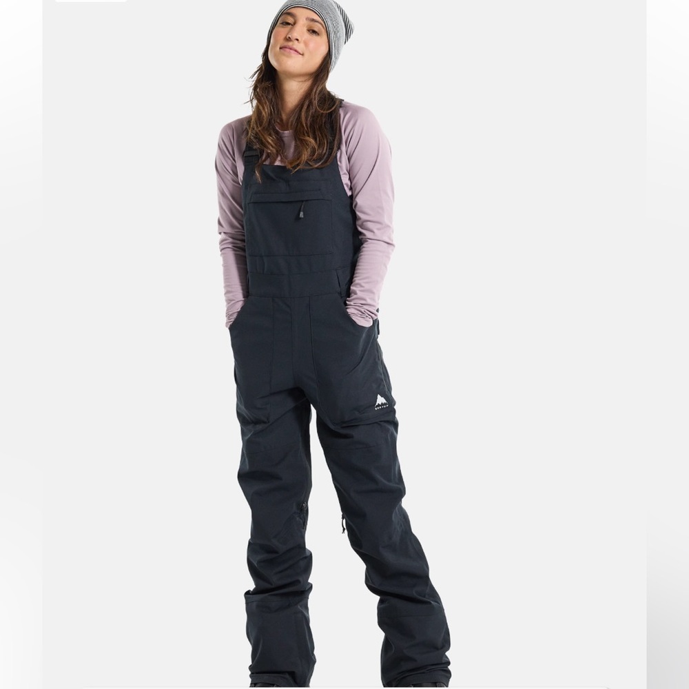 Women's Burton Avalon 2L Stretch Bib Pants size Large color true black